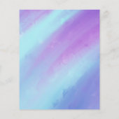 Sweet 16 Waterverf Paarse gouden uitnodiging (Achterkant)