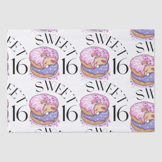 Sweet 16-weefselpapier tissuepapier (Voorkant)