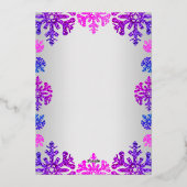 Sweet 16 Winter Sneeuwvlok Verjaardag Dank u kaart (Achterkant)