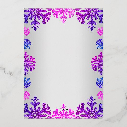 Sweet 16 Winter Sneeuwvlok Verjaardag Dank u kaart (Achterkant)