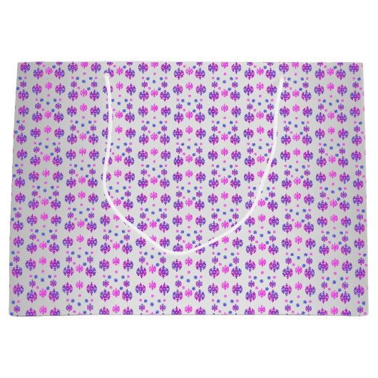 Sweet 16 Winter Sneeuwvlok Verjaardag Groot Cadeauzakje (Voorkant)