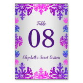 Sweet 16 Winter Sneeuwvlok Verjaardag Kaart (Voorkant)