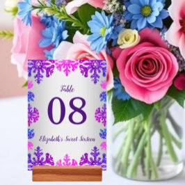 Sweet 16 Winter Sneeuwvlok Verjaardag Kaart