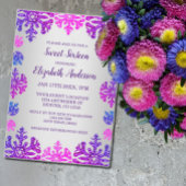 Sweet 16 Winter Sneeuwvlok Verjaardag Kaart