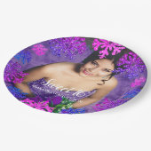 Sweet 16 Winter Sneeuwvlok Verjaardag Papieren Bordje (Gekanteld)