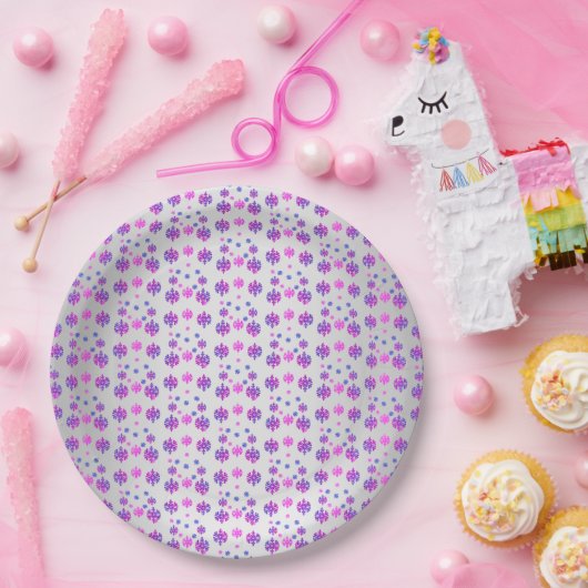 Sweet 16 Winter Sneeuwvlok Verjaardag Papieren Bordje (Feest)