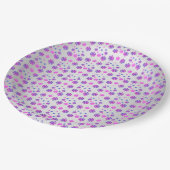 Sweet 16 Winter Sneeuwvlok Verjaardag Papieren Bordje (Gekanteld)