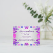 Sweet 16 Winter Sneeuwvlok Verjaardagsaccommodatie Informatiekaartje (Staand voorkant)