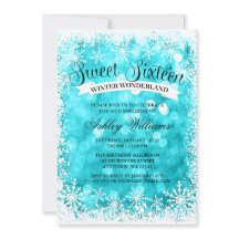 Sweet 16 Winter Wonderland Blauwgroen Glitter Ligh