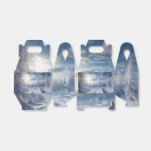 Sweet 16 Winter Wonderland Sneeuwkonijnenbos Bedankdoosjes (Uitgevouwen)