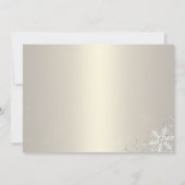 Sweet 16 Winter Wonderland Sparkle Snowflakes Kaart (Achterkant)