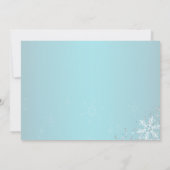 Sweet 16 Winter Wonderland Sparkle Snowflakes Kaart (Achterkant)