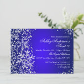 Sweet 16 Winter Wonderland Sparkle Snowflakes Kaart (Staand voorkant)