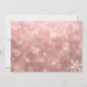 Sweet 16 Winter Wonderland Sparkle Snowflakes Kaart (Achterkant)