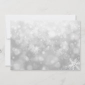 Sweet 16 Winter Wonderland Sparkle Snowflakes Kaart (Achterkant)