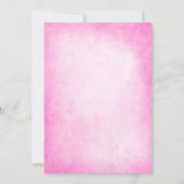 Sweet 16 Winter Wonderland Sparkle Snowflakes Roze Kaart (Achterkant)