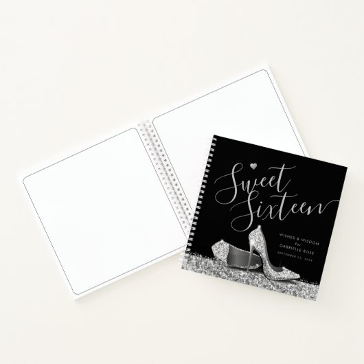 Sweet 16 Wis Wisdom Advice Party Guest Book Notitieboek (Binnen)