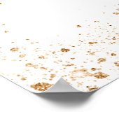 Sweet 16 witte goudballonnen welkom poster (Hoek)