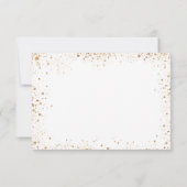 Sweet 16 witte gouden ballonnen glitter party save the date (Achterkant)