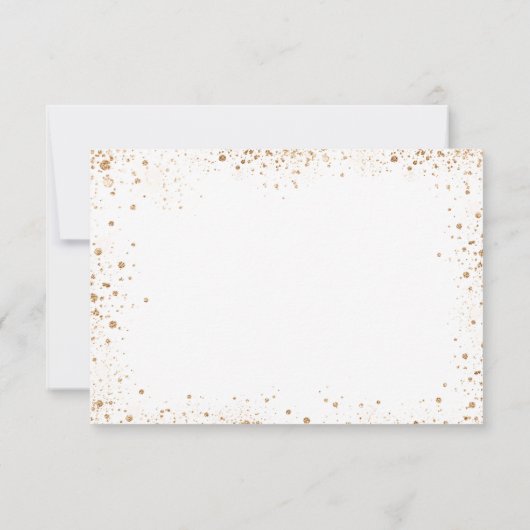 Sweet 16 witte gouden ballonnen glitter party save the date (Achterkant)