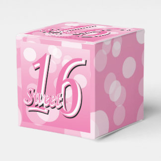 Sweet 16 Word Art | 16e verjaardag Bedankdoosjes