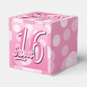 Sweet 16 Word Art | 16e verjaardag Bedankdoosjes (Achterkant)