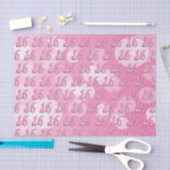 Sweet 16 Word Art | 16e verjaardag Tissuepapier (Craft)