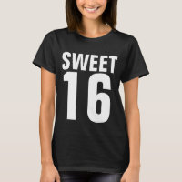 SWEET 16 ZES BIRTHDAY T-SHIRTS