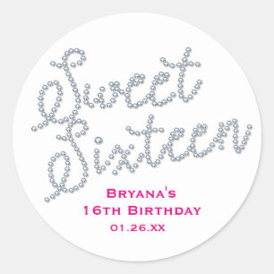 Sweet 16 Zestien Diamant & Diamanten Sticker