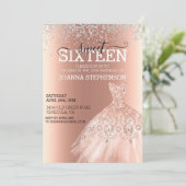Sweet 16 Zestien Dress Diamonds Kaart (Staand voorkant)