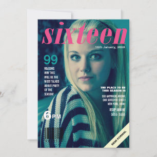 Sweet 16 Zestien Hoesje van het Tijdschrift Foto U Kaart