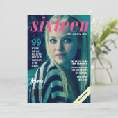 Sweet 16 Zestien Hoesje van het Tijdschrift Foto U Kaart (Staand voorkant)