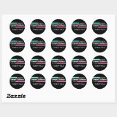 SWEET 16 Zestien Neon Glow Black Party Sticker (Vel)
