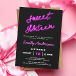 Sweet 16 Zestien Retro Neon Verjaardagsfeest Kaart<br><div class="desc">Maak je klaar om te feesten alsof het de jaren '80 is met onze Sweet 16 Retro Neon Verjaardagsfeestuitnodiging! Deze levendige en energieke uitnodiging brengt de neonlichten en funky vibes van het verleden in het cadeau voor een onvergetelijke viering. Met gedurfde retro neon kleuren en een leuk '80s-geïnspireerd ontwerp, deze...</div>