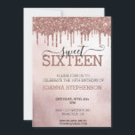 Sweet 16 Zestien Roos Gold van Birthday Kaart<br><div class="desc">Dit ontwerp is gemaakt met behulp van digitale kunst. Het kan in het gebied worden aangepast door de klik aan te passen en de naam, initialen of woorden aan te passen. U kunt de tekstkleur en de stijl ook veranderen of de tekst voor een slechts ontwerp van het afbeelding schrappen....</div>