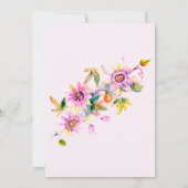 Sweet 16 Zestien Roze Bloemen Verjaardagsfeest Kaart (Achterkant)