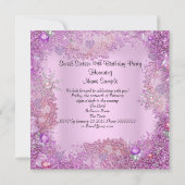 Sweet 16 Zestien  roze parelsnowflake 2 Kaart (Achterkant)