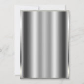 SWEET 16 Zestien Silver Glam Confetti Corners Kaart (Achterkant)