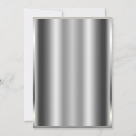 SWEET 16 Zestien Silver Glam Confetti Corners Kaart (Achterkant)