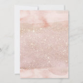 Sweet 16 Zestien Waterverf Blush Invitation Kaart (Achterkant)