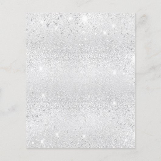 Sweet 16 zilveren glitter tiara uitnodiging (Achterkant)