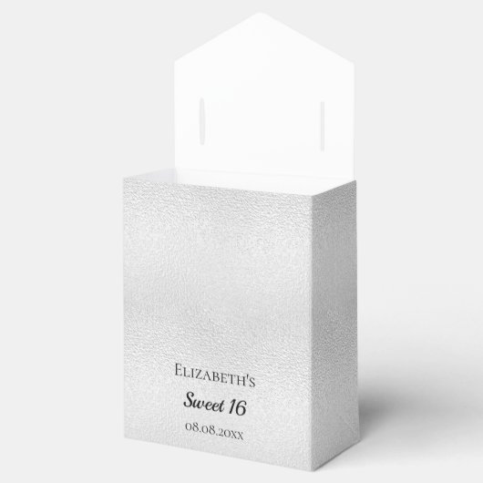 Sweet 16 zilveren gouden ballonnen dank je bedankdoosjes (Geopend)