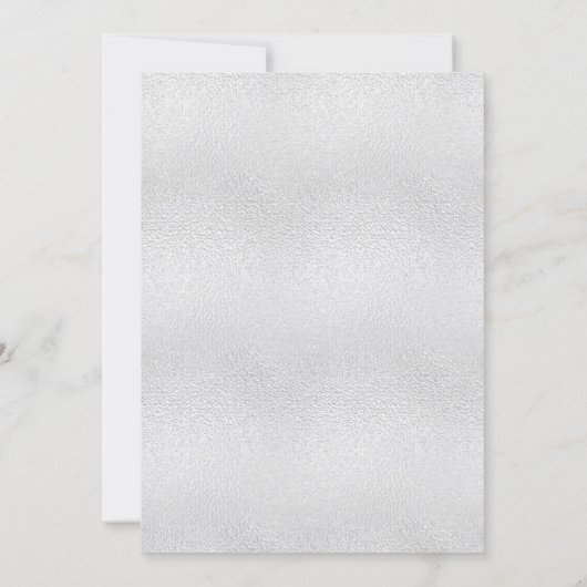 Sweet 16 zilveren sneeuwvlokken elegante feest kaart (Achterkant)