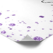 Sweet 16 zilverviolette zoolballonnen poster (Hoek)