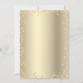Sweet 16 Zwart Goud Glitter Script Verjaardag Chic Kaart (Achterkant)