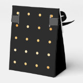 Sweet 16 zwart goud hallo 16 typografie bedankdoosjes (Achterkant)