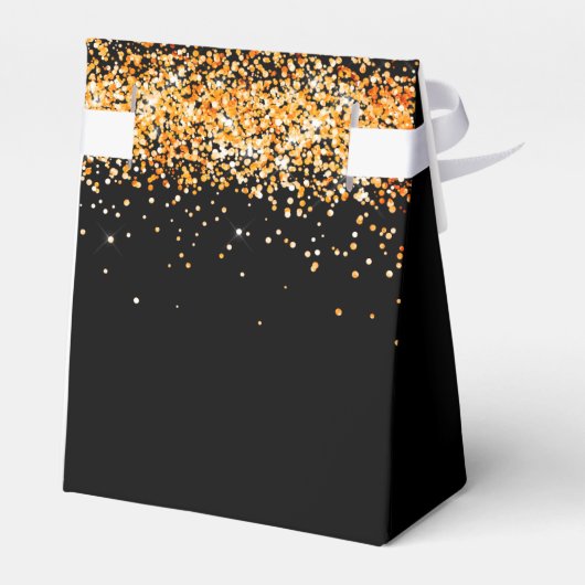 Sweet 16 zwart goud jurk dank u bedankdoosjes (Achterkant)