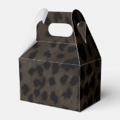Sweet 16 Zwart & Rood Luipaard Print Party Favor Bedankdoosjes (Achterkant)