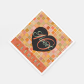 Sweet 16 zwarte hart tiener meisje servet (Hoek)