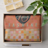 Sweet 16 zwarte hart tiener meisje tissuepapier (Geschenk)